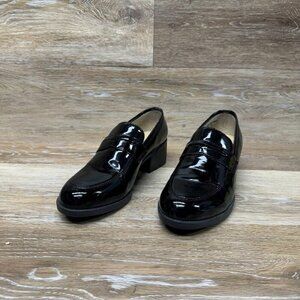 Prima Royale Black Patent Leather Penny Loafers Women's Size 6